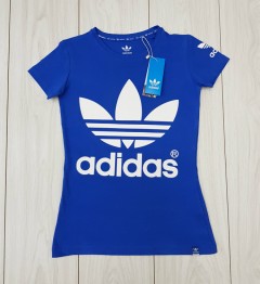 ADIDAS Womens T-Shirt (BLUE) (S - M - L - XL)