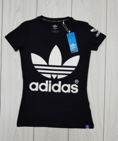 ADIDAS Womens T-Shirt (BLACK) (S - M - L - XL)