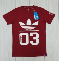 ADIDAS Mens T-Shirt (RED) ( S - M - L - XL)