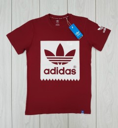 ADIDAS Mens T-Shirt (RED) ( S - M - L - XL)