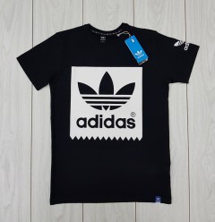 ADIDAS Mens T-Shirt (BLACK) ( S - M - L - XL)