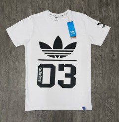 ADIDAS Mens T-Shirt (WHITE) ( S - M - L - XL)