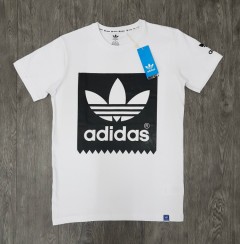 ADIDAS Mens T-Shirt (WHITE) ( S - M - L - XL)