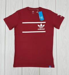 ADIDAS Mens T-Shirt (RED) ( S - M - L - XL)