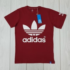 ADIDAS Mens T-Shirt (RED) ( S - M - L - XL)