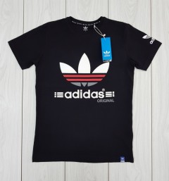 ADIDAS Mens T-Shirt (BLACK) ( S - M - L - XL)