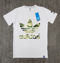 ADIDAS Mens T-Shirt (WHITE) ( S - M - L - XL)