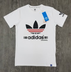 ADIDAS Mens T-Shirt (WHITE) ( S - M - L - XL)