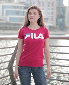 FILA Womens T-Shirt(RED) (S - M - L - XL ) 