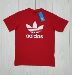 ADIDAS Mens T-Shirt (RED) ( S - M - L - XL)