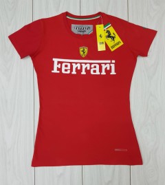 FERRARI Womens T-Shirt(RED) ( M - L - XL)