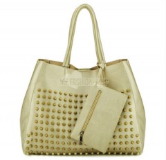 egfactory Classical! 3pcs one set Designer fashion studded handbag women bags big size SY5612