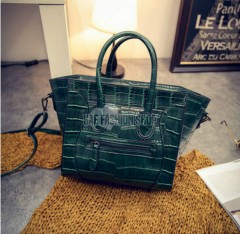 egfactory HOT sale products women smiley crocodile handbag classical designer handbag popular for ladies SY6519