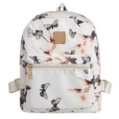 New Fashion Women Floral Print Travel Vintage Style Synthetic Leather Backpack