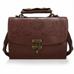 New Fashion Women Synthetic Leather Vintage Style Shoulder Bag Casual Retro Handbag