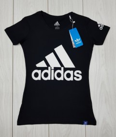 ADIDAS Womens T-Shirt (BLACK) (S - M - L - XL)