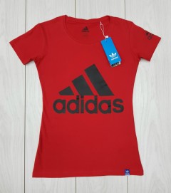 ADIDAS Womens T-Shirt (RED) (S - M - L - XL)