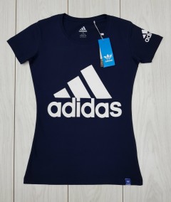 ADIDAS Womens T-Shirt (NAVY) (S - M - L - XL)