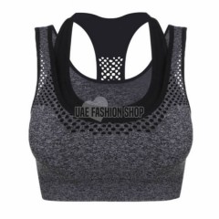 Women Ladies Sports Running Exercise Well Breathable Padded Bra 