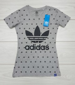 ADIDAS Womens T-Shirt(GRAY) (S - M - L - XL)