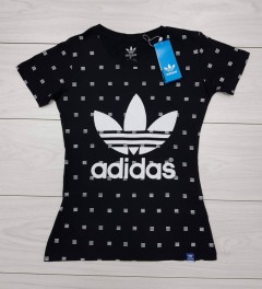 ADIDAS Womens T-Shirt (BLACK) (S - M - L - XL)