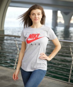 NIKE Womens T-Shirt(GRAY) (S - M - L - XL )