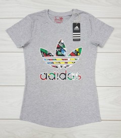 ADIDAS Womens T-Shirt(GRAY) (S - M - L - XL) 