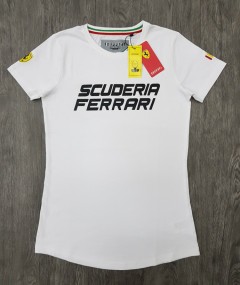 FERRARI Womens T-Shirt (WHITE) (S - M - L - XL)