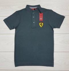 FERRARI Mens T-Shirt (DARK GREEN) (S - M - L - XL )