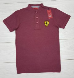 FERRARI Mens T-Shirt (MAROON) (S - M - L - XL )