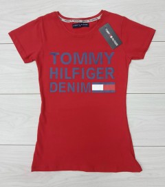 TOMMY - HILFIGER TOMMY - HILFIGER Womens T-Shirt (NOVO)(RED) (S - M - L -  XL )