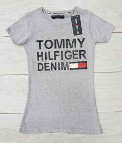 TOMMY - HILFIGER TOMMY - HILFIGER Womens T-Shirt (NOV) (GRAY)  (S - M - L - XL ) 