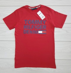 TOMMY - HILFIGER TOMMY - HILFIGER Mens T-Shirt (NOVO) (RED) (S - M - L - XL )