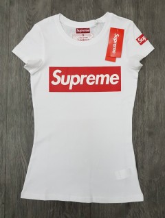 SUPREME Womens T-Shirt(WHITE) ( S - M - L - XL )