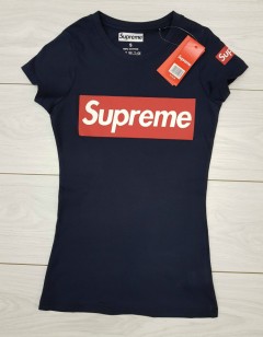 SUPREME Womens T-Shirt (NAVY) ( S - M - L - XL ) 