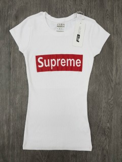 SUPREME Womens T-Shirt (NOVO) (WHITE) ( XS - S - M - L - XL ) 