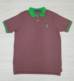 U.S. POLO ASSN Mens Mens Polo Shirt (TIC) (MAROON) (S - M - L - XL )
