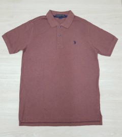U.S. POLO ASSN Mens Mens Polo Shirt (TIC) (MAROON) (S - M - L )