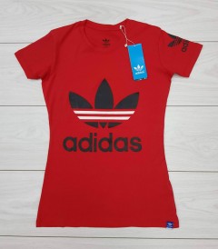 ADIDAS Womens T-Shirt(RED) (S - M - L - XL ) 