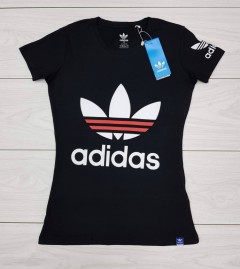 ADIDAS Womens T-Shirt(BLACK) (S - M - L - XL)