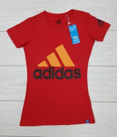 ADIDAS Womens T-Shirt (RED)(S - M - L - XL )