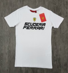 FERRARI Mens T-Shirt (WHITE) (S - M - L - XL ) 