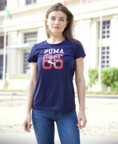 PUMA PUMA Womens T-Shirt(NAVY) (XS - S - M - L - XL) 