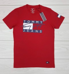 TOMMY - HILFIGER TOMMY - HILFIGER Mens T-Shirt (NOVO) (RED) (S - M - L - XL )