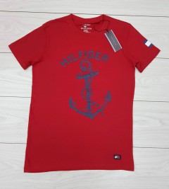 TOMMY - HILFIGER TOMMY - HILFIGER Mens T-Shirt (NOVO) (RED) (S - M - L - XL ) 