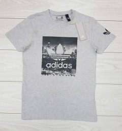 ADIDAS Mens T-Shirt (NOVO) (GRAY) (S - M - L - XL) 