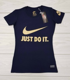 NIKE Womens T-Shirt (NOVO) (NAVY) ( S - M - L - XL) 