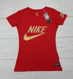 NIKE Womens T-Shirt (NOVO) (RED) ( S - M - L - XL)