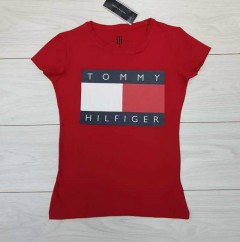 TOMMY - HILFIGER TOMMY - HILFIGER Womens T-Shirt (RED) (S - M - L - XL )