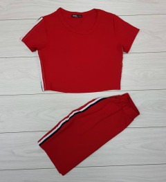 Roket Ladies T-Shirt And Skirt Set (RED) (S - M - L)